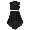 thumbnail image 4 of MSemis Kids Girls 2 Pieces Lyrical Dance Costume Modern Contemporary Dance Dress Black 8, 4 of 7