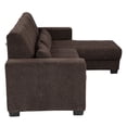 thumbnail image 3 of Sofá Love Chaise Derecho en L Eros 3 Plazas Chocolate para Sala, 3 of 8