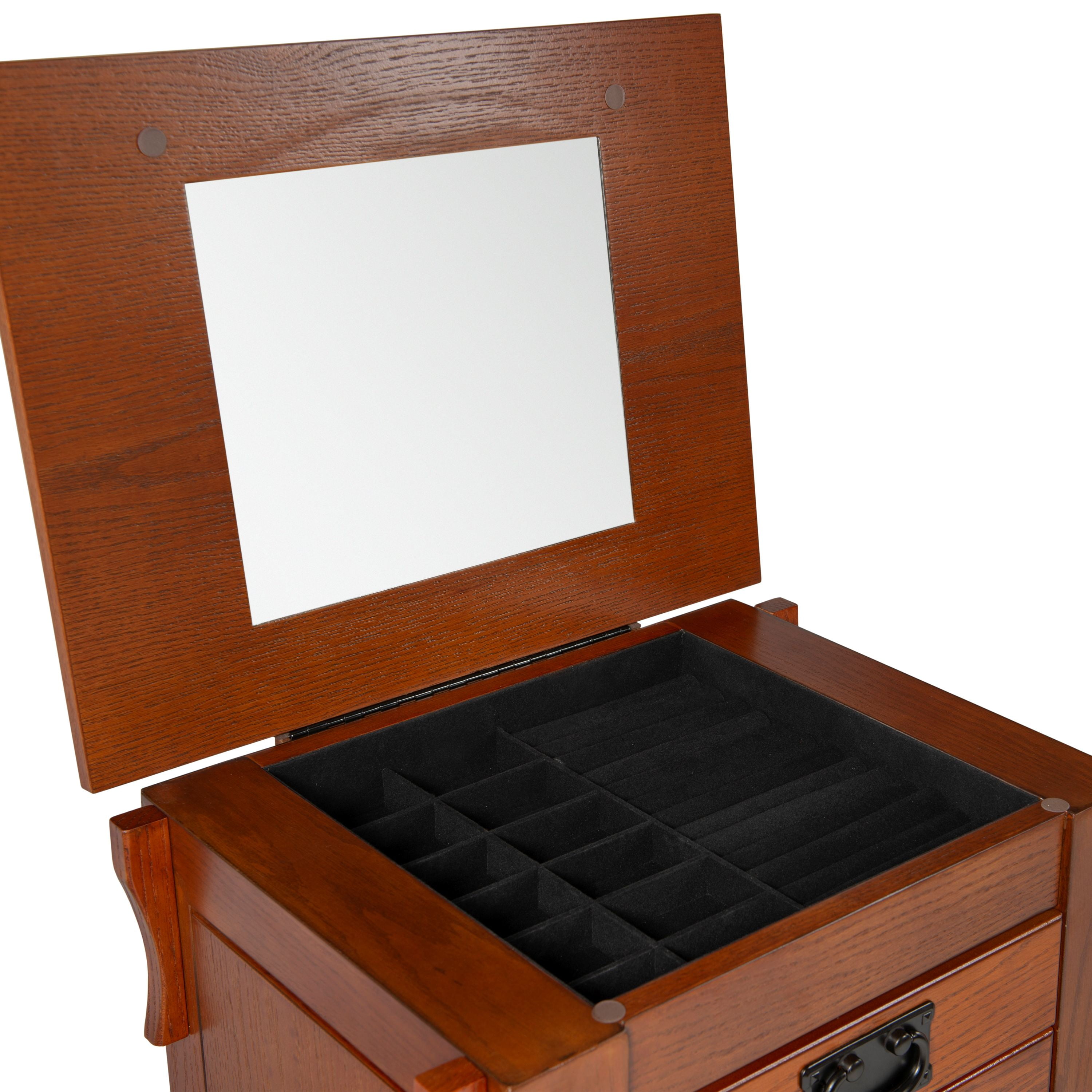 Powell Anna Lee Jewelry Armoire, Oak