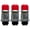 Red, variant on Push Button Momentary Starter Switch, Ampper Heavy Duty Momentary Switch for 12V Engine Start, Horn, Electrical Equipment Ignition and More, Pack of 3
