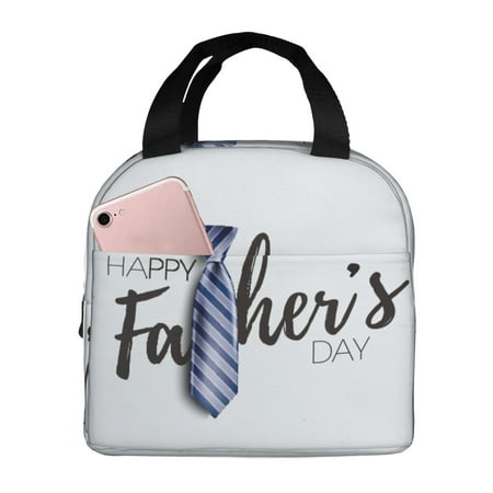 Insulated Lunch Bag for Women Men - Happy Father s Day Leakproof Cooler Lunch Box for Women Men  Lunch Tote Bags for Work School Picnic Travel