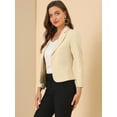 thumbnail image 2 of INSPIRE CHIC Blazer à Imprimé Floral Ouvert pour Femmes, 2 of 6