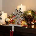 thumbnail image 3 of BirdRock Home Snowflake Stocking Holder Hooks for Mantel Set of 4, 3 of 6