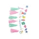 thumbnail image 4 of 3 banderines decorativos de sirena para fiesta de cumpleaños, banderines de sirena de dibujos animados, banderines de sirena divertidos, decoraciones colgantes creativas de papel para fiesta de cump, 4 of 4
