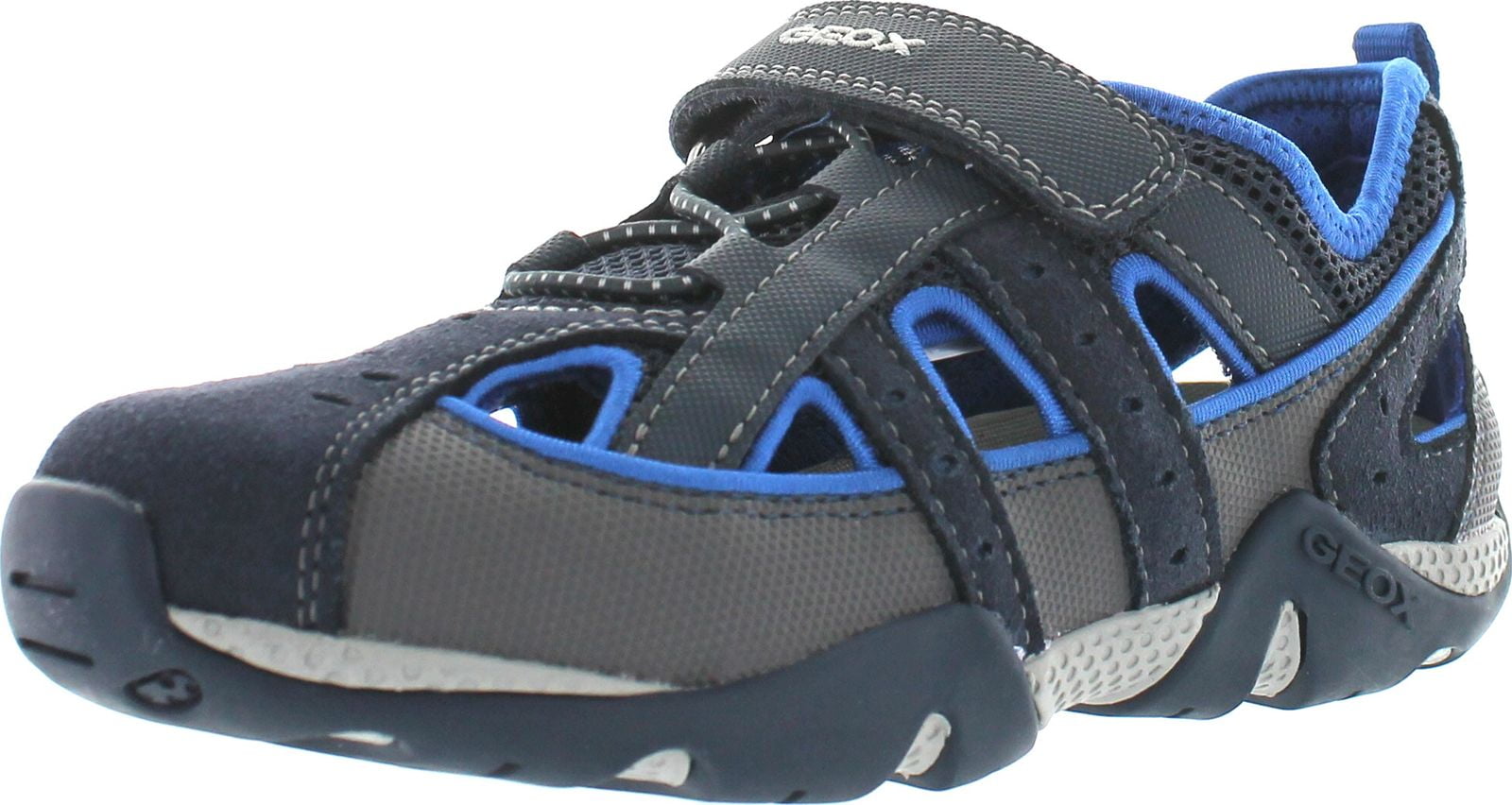 Geox Boys Sandal Kraze Water Friendly Fashion Sport Sandals, Black/Acid  Yellow, 27 - Walmart.com