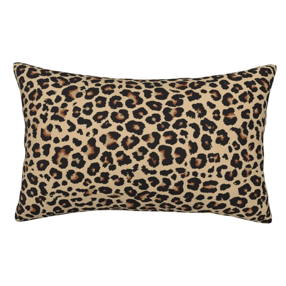 Rateoe Leopard Print-1 Pattern Decorative Pillow Case,Throw Pillow Covers,Plush Pillow Cover,Soft Pillow Case,Velvet Pillow Case-14"x20"