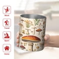 thumbnail image 5 of 12oz Coffee Tumblers Colorful Mushroom Botanical Beige Pattern Stainless Steel Vacuum Insulated Travel Tumbler Coffee Cups Mug with Lid and Straw with Cleaning Brush for Cold & Hot Drinks, 5 of 5