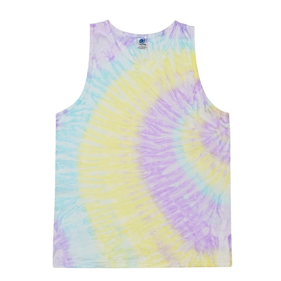 Colortone Tie-Dye Tank Top Multicolor Men Unisex Size S to 3XL Cotton