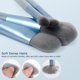 thumbnail image 4 of Brochas de maquillaje, 8 piezas Mini juego de brochas de maquillaje Brocha sintética premium para base Correctores en polvo Brocha Pestañas Sombra de ojos Brocha para cejas Brocha para labios, 4 of 7