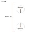 thumbnail image 2 of Uxcell 2 Pairs 4.8mm Double Pointed Knitting Sweater Needle Set, 15.75 Inches Length, 2 of 5