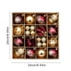 thumbnail image 3 of Juego de 42 adornos de bolas navideñas rojas y doradas para árbol de Navidad, juego de decoración para árbol de Navidad irrompible, 3 of 5