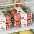thumbnail image 4 of SUTENGDA Clearance Items！ Tupperware Clearance 4PC Food Storage Containers with Lids Snackle Box Container Freezer Kitchen Organization Fresh-keeping Box Can Be Stacked With Food Sealin, 4 of 6