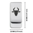 thumbnail image 2 of Stainless Steel Year of the Ox Zodiac Classic Slim Money Clip Credit Card Holder, 2 of 2