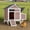 Medium Chicken Coop AIR7020 Brown, variant on Aivituvin Chicken Coop Outdoor Hen House Weatherproof Duck House with Lockable Nesting Box, Slide-Out Tray & Predator-Proof Base for 2-4 Chickens