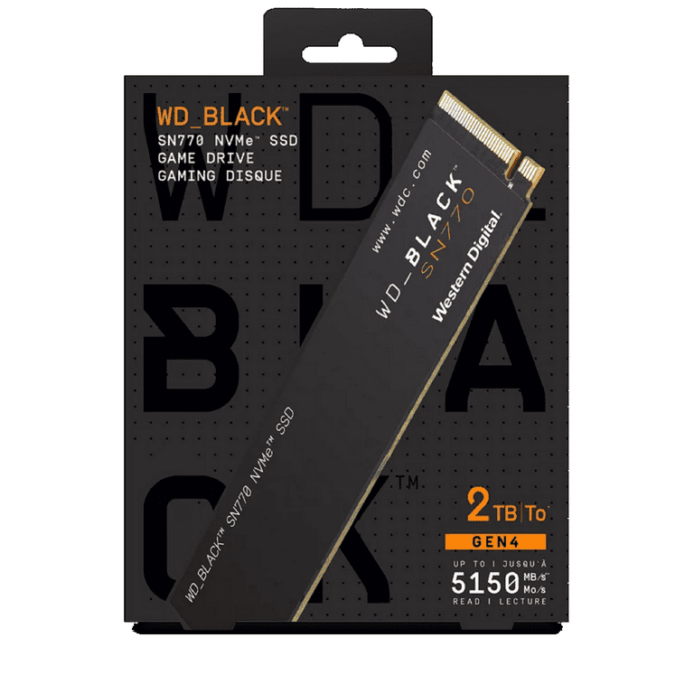 WD_BLACK 2TB SN770 NVMe PCIe 4.0 M.2 Internal SSD - WDBBDL0020BNC-WRWM 