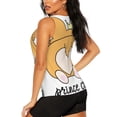 thumbnail image 3 of Balery Prince Corgi Dog Camiseta sin mangas estampada ligera para mujer, tops de entrenamiento sin mangas, camisetas de yoga transpirables de secado rápido.-Small, 3 of 7