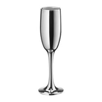 Vikko Décor Silver Champagne Flutes | 6 Ounce Capacity – Perfect for Parties, Weddings, and Everyday – Thick and Durable – Dishwasher Safe – Set of 12 Sparkling Wine Glasses