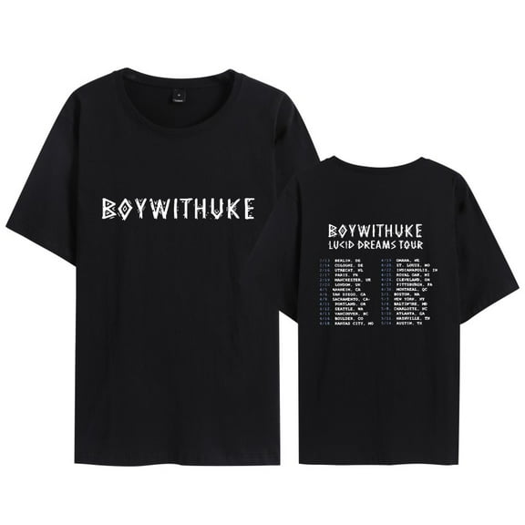 Leveorch BOYWITHUKE Merch T shirt New Print Short Sleeve Classic Tee Top Unisex