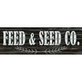 thumbnail image 3 of Kimberly, Allen 14x7 Black Modern Framed Museum Art Print Titled - Feed and Seed Co, 3 of 5