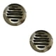 thumbnail image 1 of Ounissouiy Rejilla con persiana Rejilla de ventilación Rejillas de ventilación de aire de acero inoxidable para la pared de la casa 2piezas 80 mm, 1 of 1
