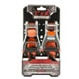 Erickson 31351 Orange 1" X 15' Web Clamp Ratchet Tie-Down, 1500 lb. Load Capacity, Pack of 2