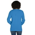 thumbnail image 3 of Hanes Unisex Garment Dyed Long Sleeve Pocket T-Shirt Summer Sky Blue S, 3 of 4