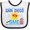 White and Black, variant on Inktastic San Diego Vacation Cute Beach Boys or Girls Baby Bib