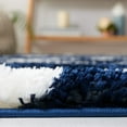 thumbnail image 4 of SAFAVIEH Tahoe Thelma Quatrefoil Shag Area Rug, 8' x 10', Navy/White, 4 of 8