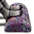 thumbnail image 3 of Floral Foot Rest, Tropical Jungle Rainforest Abstraction Narcissus Iris Vintage Style Nature, Non-Slip Backing Adjustable Ergonomic Memory Foam Leg Support for Office, Multicolor, by Ambesonne, 3 of 5