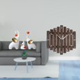 thumbnail image 2 of Figuras De Elefantes Familiares Y Reloj De Pared De Madera. Estatuas Decorativas De Animales Para Escritorio, Sala De Estar, Dormitorio, Cocina, Restaurante Y Decoración Del Hogar., 2 of 8
