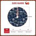 thumbnail image 2 of Xecao Hawaii Palms Pattern Christmas Tree Skirt Holiday Part Decorations for Christmas Tree, Farmhouse Christmas Decor Xmas Holiday Home Party Decorations-36", 2 of 6