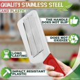 thumbnail image 3 of Lettuce Shredder Knife for Coleslaw - Stainless Steel Shredder Knife, Ergonomic and Non-Slip Handle, 11.8" Rust Resistant Cabbage Cutter, Easy to Use and Clean, Durable and Lightweight, 3 of 9