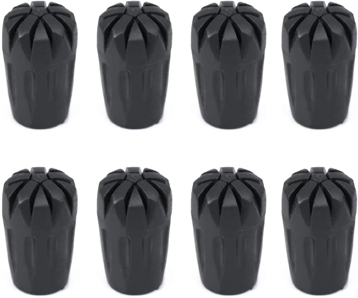 Rubber Trekking Poles Tips Protectors Hiking Pole Replacement Flexible