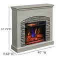 thumbnail image 5 of duraflame® Wall Mantel Electric Fireplace, Fairfax Oak, 5 of 11