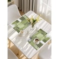 thumbnail image 5 of Sage Green Abstract Placemats Set of 8, Modern Mottled Art Oil Painting Placemats for Dining Table, Place Mats for Kitchen Tabletop, Waterproof Wipeable Dining Table Mats Set, 5 of 9