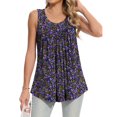 thumbnail image 2 of Bovemsi Camisole Tops for Women Tank New Summer Sleeveless Blouses Crew Neck Shirts Printed Casual Vest Basic Tanks, 2 of 6