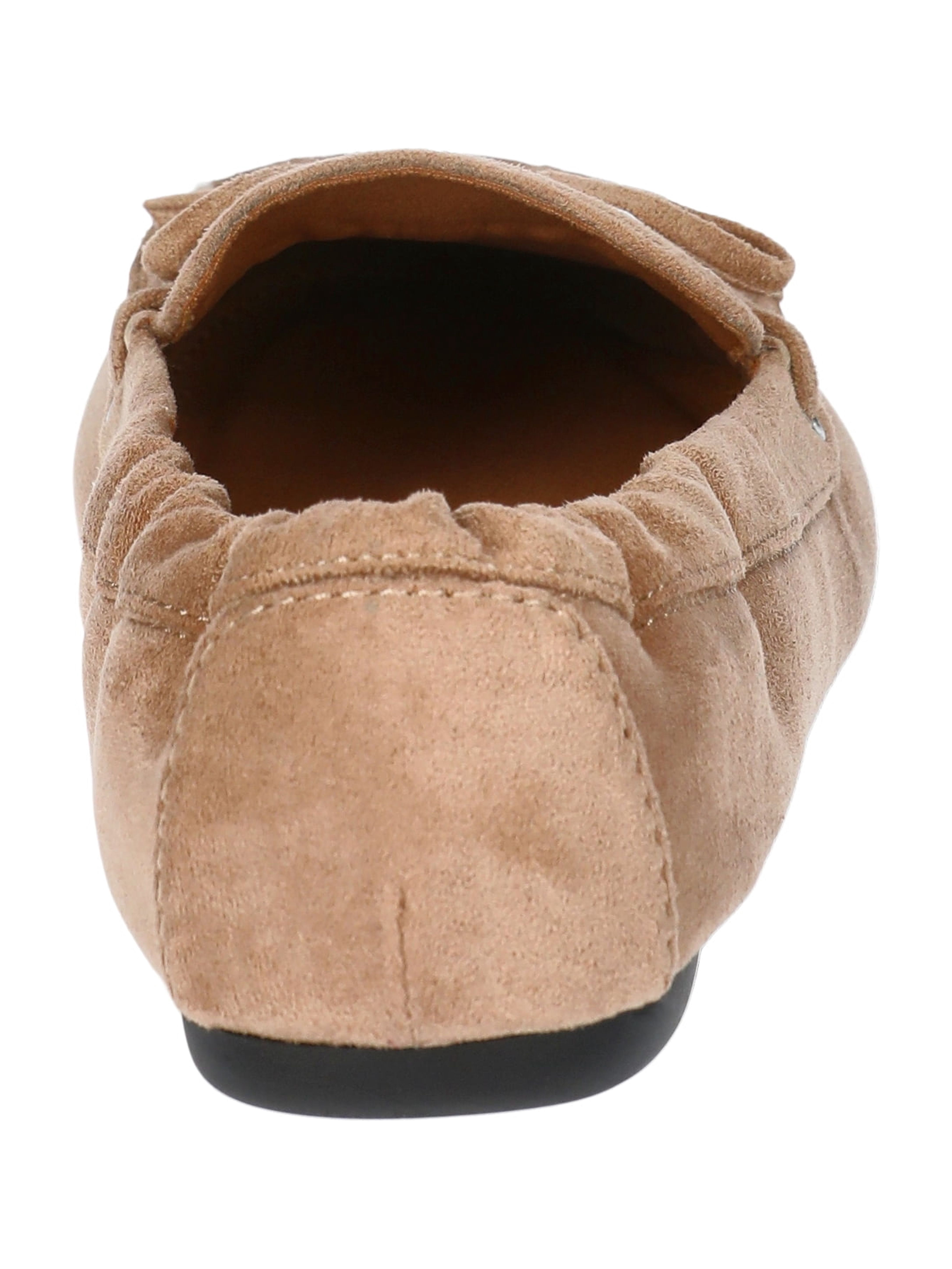 Time and Tru Women's Studded Faux Suede Moccasin Loafers