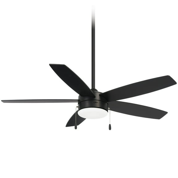 Ceiling Fan With Light Kit 14.5 Inches Tall By 52 Inches Wide-Coal Finish-Coal Blade Color Minka Aire Fans F673l-Cl