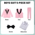 thumbnail image 4 of Traje KEYWANTS rosa ajustado para niños, 5 piezas, talla 7, para bodas, 4 of 7