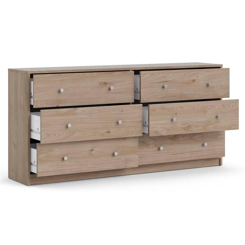 Pemberly Row 2PC Dresser and Nightstand Bedroom Set in Jackson Hickory