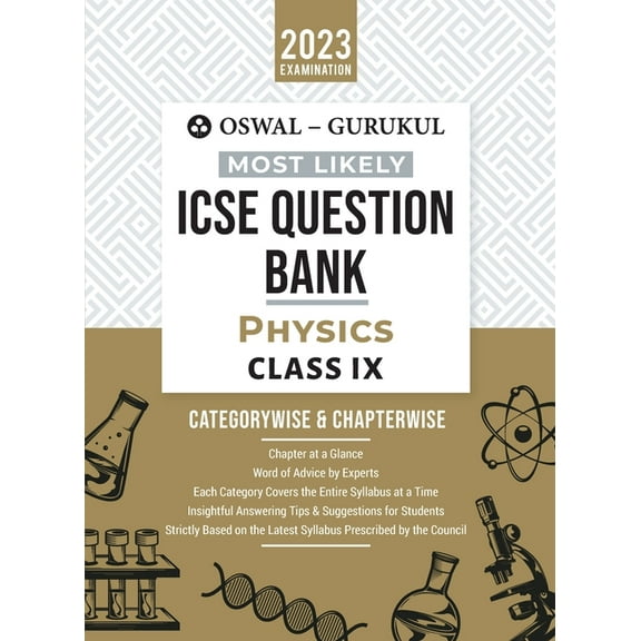 Oswal - Gurukul Physics Most Likely Question Bank: ICSE Class 9 For 2023 Exam, (Paperback)