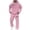 Pink&&100, variant on CONROSES Mens Sweat Suits 2 Peice Casual Tracksuit for Men Letter Graphic Y2K Long Sleeve Hoodies Pants Comfy Fall Winter Jogging Track Suits