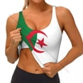 thumbnail image 5 of Sports Bra Women Running Yoga Clothes Vest Flag Of Algeria Gathering Fitness Vest, 5 of 7