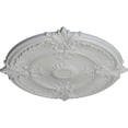 thumbnail image 3 of 30 1/8"OD x 1 1/2"P Attica Acanthus Leaf Ceiling Medallion (Fits Canopies up to 3 1/4"), Hand-Painted Frost, 3 of 6
