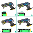 thumbnail image 4 of Riser Card M.2 M-Key NVME SSD to PCIe X4 Extension Cable with Cooling Fan RGB LED Magnetic Pad for 2230-2280 NVME SSD A, 4 of 6