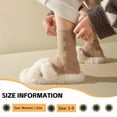 thumbnail image 7 of LDU Women's Thermal Crew Socks, Checkerboard Plush Fleece Lined for Winter, 6 Pairs, 7 of 7