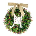 thumbnail image 2 of Clearance Wreath under $20,1PC Unique Last Name Year Round Front Door Wreath With Bow Welcome Sign Garland Creative 26 Letter Farmhouse Wreath For Front Door SummerAll Seasons Outside Hanger Dec, 2 of 4