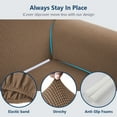 thumbnail image 6 of XLarge Sofa Slipcover, One Piece High Stretchy Couch Cover, Machine Washable Spandex Jacquard Fabric, Bottom Elastic Easy To Install, Non-Slip Furniture Protector, 6 of 7