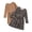 Brown, variant on Lanbubble Toddler Girls Long Sleeve Dresses 2 Pack A-Line Casual Play Dresses 2-3T