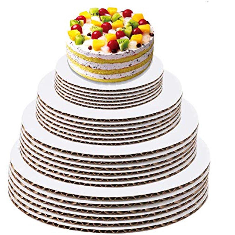 Twdrer 24 Cake Board Rounds, White Cake Circles Cake Base Circle
